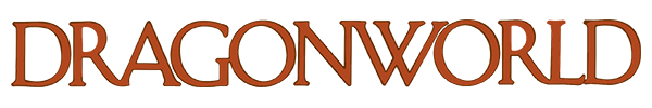 Dragonworld logo for Apple II