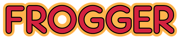 Frogger logo for Apple II