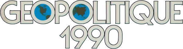 Geopolitique 1990 logo for Apple II