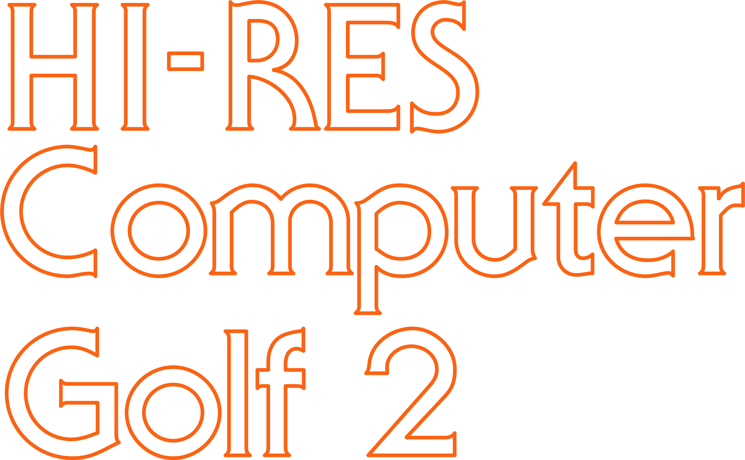 Hi-Res Computer Golf 2 logo for Apple II