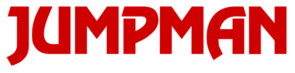Jumpman logo for Apple II
