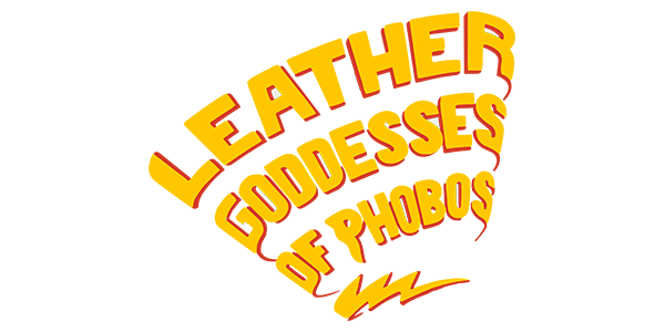 Leather Goddesses of Phobos logo for Apple II