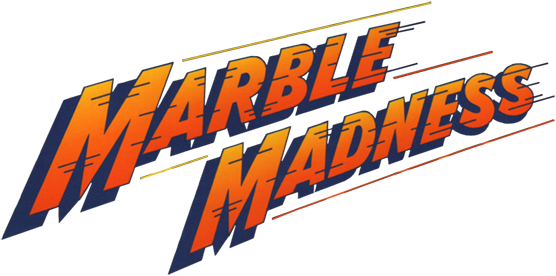 Marble Madness logo for Apple II