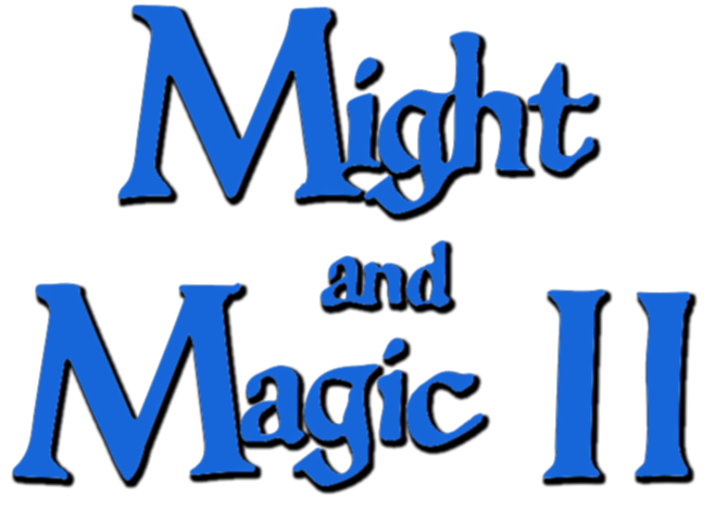 Might and Magic II logo for Apple II