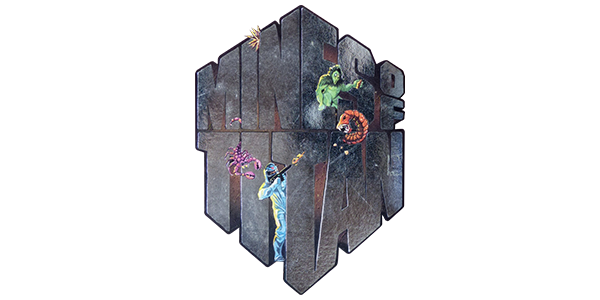 Mines of Titan logo for Apple II
