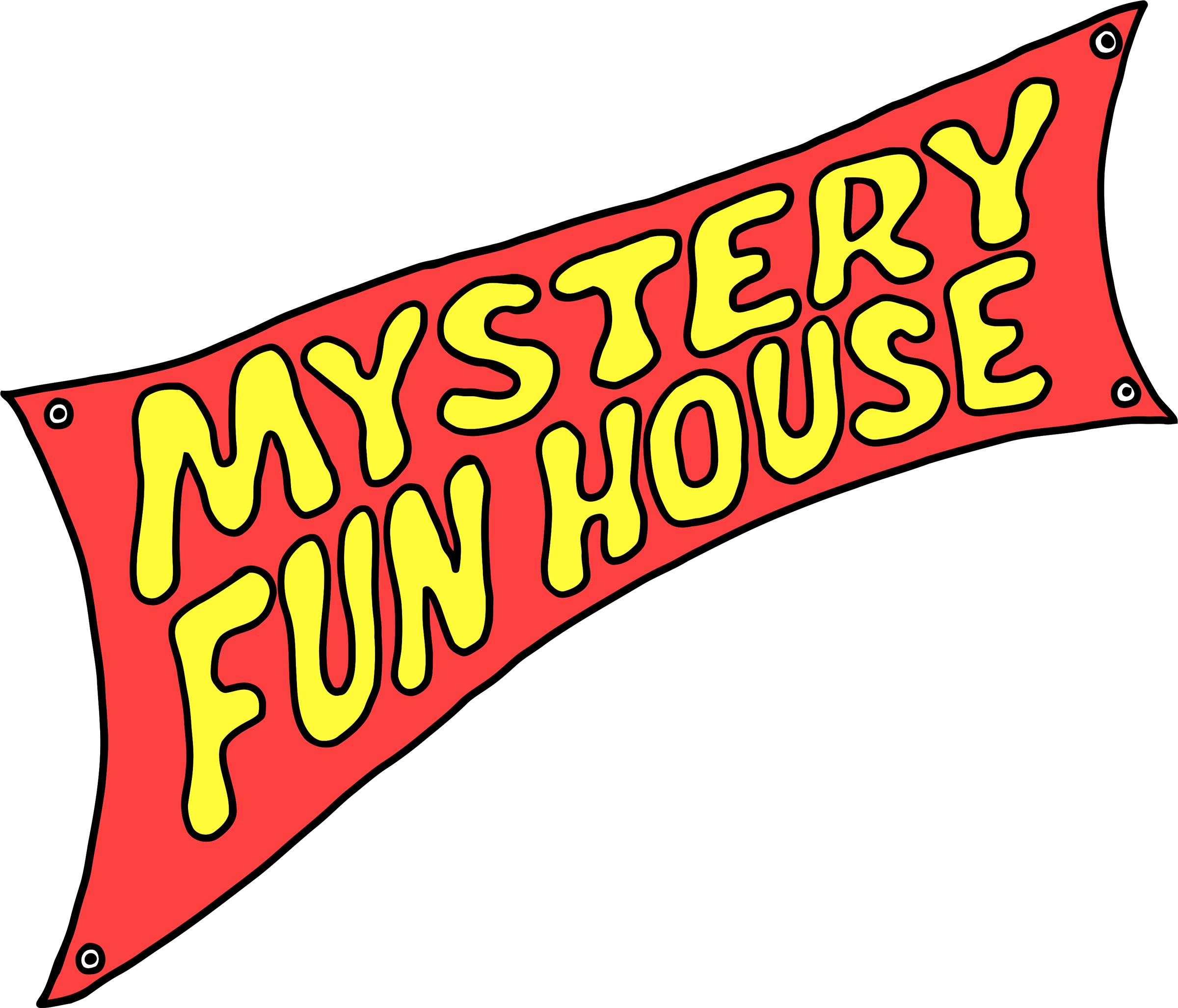 Mystery Fun House logo for Apple II