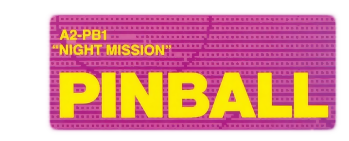 Night Mission Pinball logo for Apple II