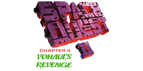 Space Quest II: Vohaul's Revenge logo for Apple II