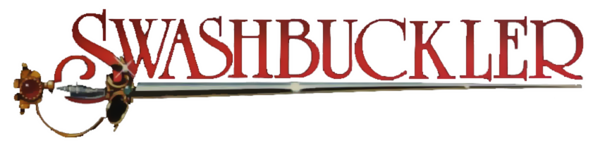 Swashbuckler logo for Apple II