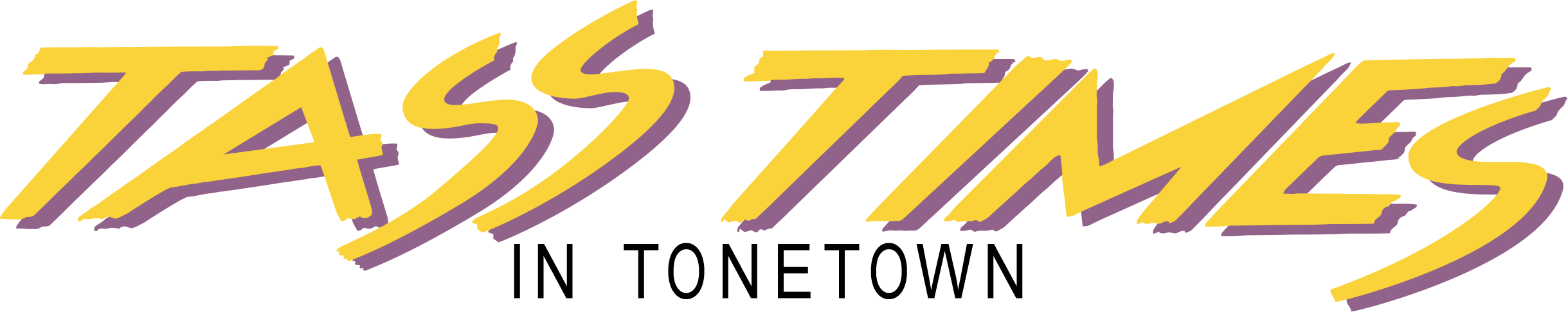 Tass Times in Tonetown logo for Apple II