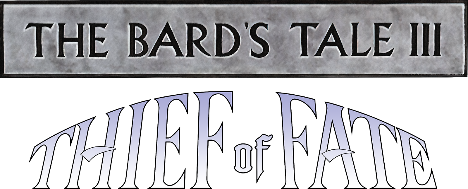 The Bard's Tale III: Thief of Fate logo for Apple II