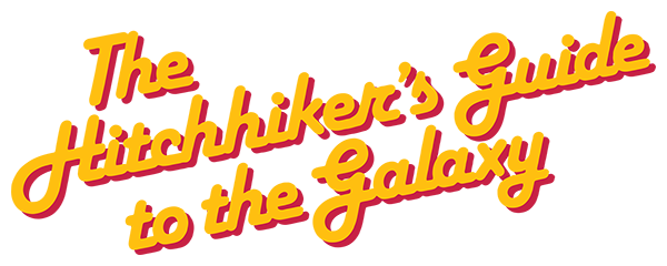 The Hitchhiker's Guide to the Galaxy logo for Apple II