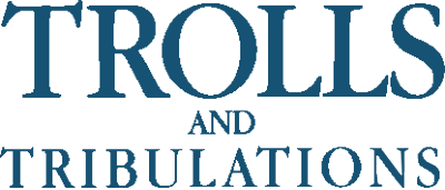 Trolls and Tribulations logo for Apple II