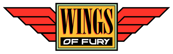 Wings of Fury logo for Apple II