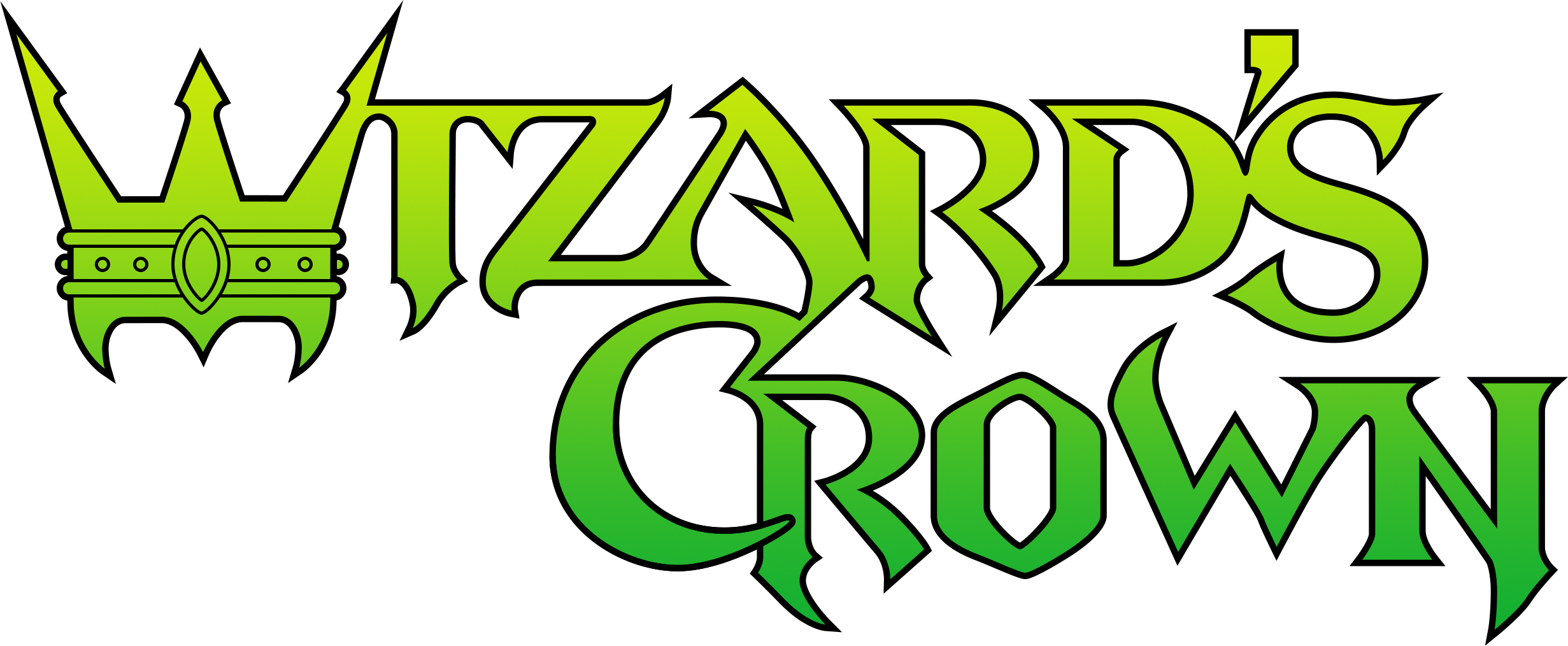 Wizard's Crown logo for Apple II