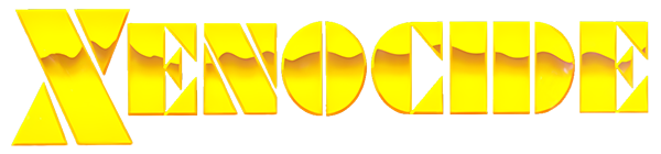 Xenocide logo for Apple II
