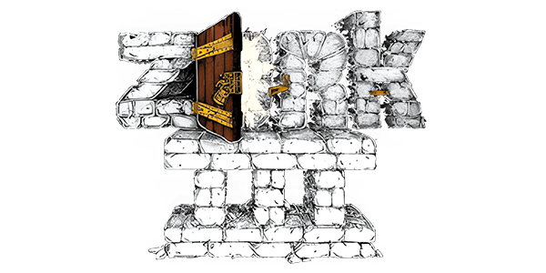 Zork III: The Dungeon Master logo for Apple II