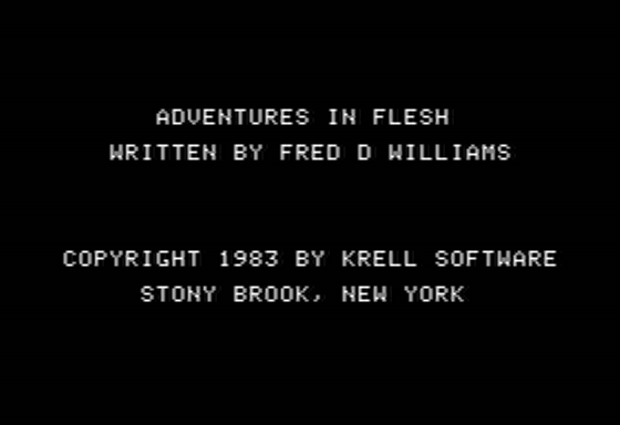 Adventures in Flesh screenshot 3 for Apple II
