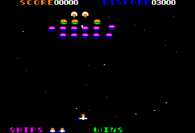 Alien Rain screenshot 3 for Apple II