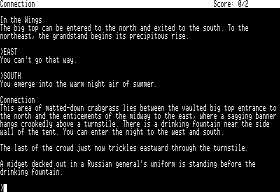 Ballyhoo screenshot 3 for Apple II