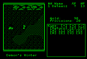Demon's Winter screenshot 3 for Apple II