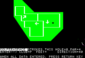 Hi-Res Computer Golf 2 screenshot 2 for Apple II