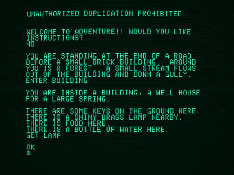 Microsoft Adventure screenshot 2 for Apple II