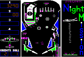 Night Mission Pinball screenshot 3 for Apple II