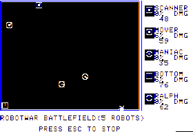 RobotWar screenshot 3 for Apple II