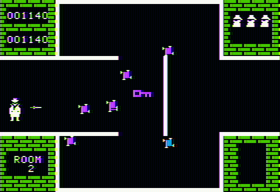 Shamus screenshot 2 for Apple II