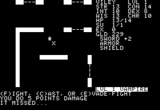 Telengard screenshot 2 for Apple II
