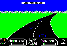 The Great American Cross-Country Road Race screenshot 3 for Apple II