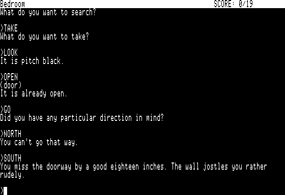 The Hitchhiker's Guide to the Galaxy screenshot 3 for Apple II