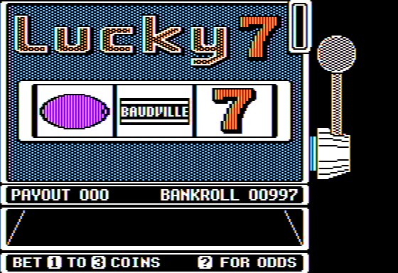 Video Vegas screenshot 2 for Apple II