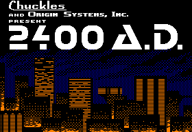 2400 A.D. title screen for Apple II
