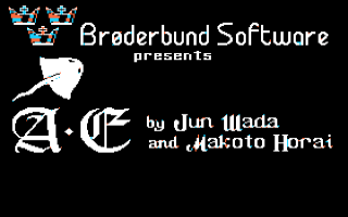 A.E. title screen for Apple II