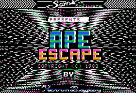 Ape Escape title screen for Apple II