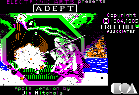 Archon II: Adept title screen for Apple II