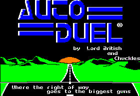 Autoduel title screen for Apple II