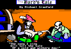 Bard's Tale, The title screen for Apple II
