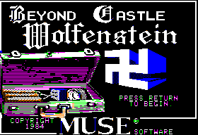 Beyond Castle Wolfenstein title screen for Apple II