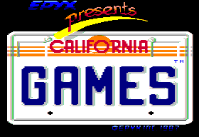 California Games title screen for Apple II