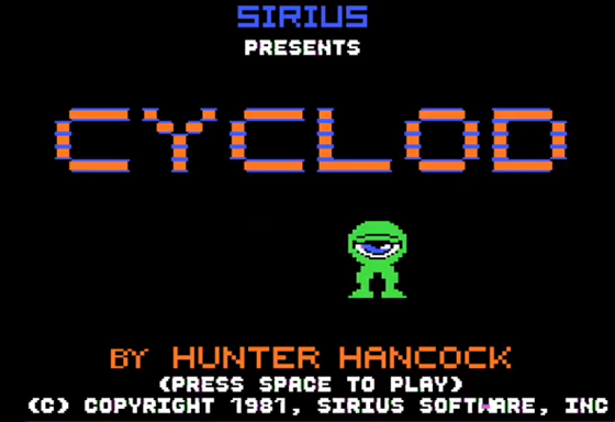 Cyclod title screen for Apple II