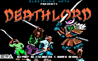 Deathlord title screen for Apple II