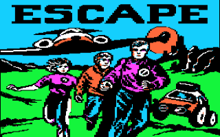 Escape! title screen for Apple II