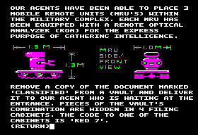 Hacker II: The Doomsday Papers title screen for Apple II