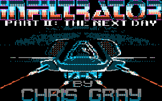 Infiltrator II title screen for Apple II