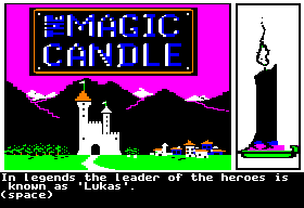 Magic Candle title screen for Apple II