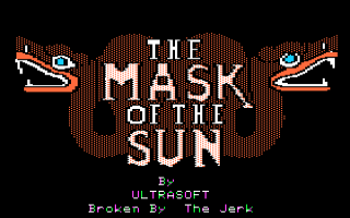 Mask of the Sun title screen for Apple II