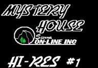 Mystery House title screen for Apple II